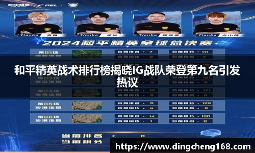 和平精英战术排行榜揭晓IG战队荣登第九名引发热议